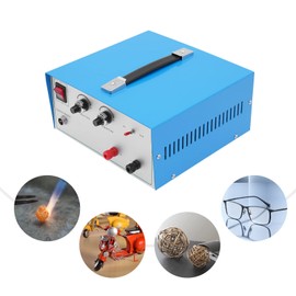 Jewelry Welding Machine, 600W 80A Electric Spot Welder Adjustable Permanent Jewelry Welder kit for Platinum Gold Silver Steel, Mainly Welding the Ring Clasp of Jewelry (Blue)