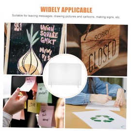 Operitacx Simple Whiteboards for Desk 20x30cm Acrylic Board Notepad Creative Writing Whiteboard