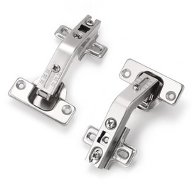 Probrico 135 Degree Open Caninet Hinges for Corner Folden Conbinet Door, Nickel Plated Kitchen Cabient Hinges,2 Pair