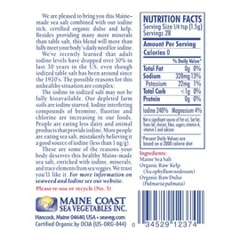 Sea Salt with Sea Veg - Sea Seasonings Shaker - Organic