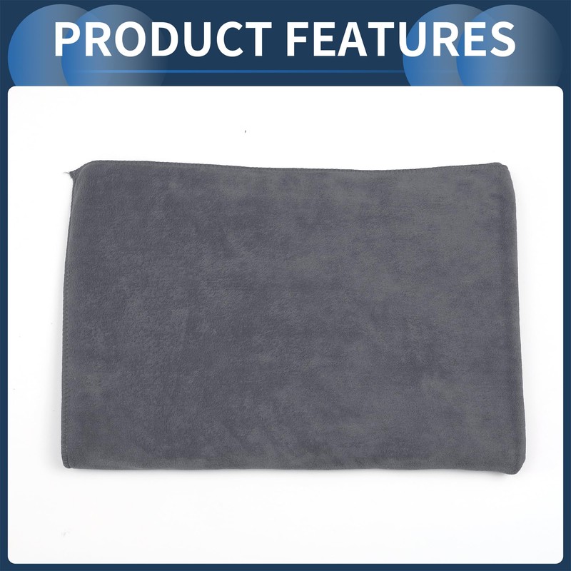 INFINAUTO Cleaning Cloths Towel,Car Drying Plush Cloth Absorbent Microfiber Grey,1pcs