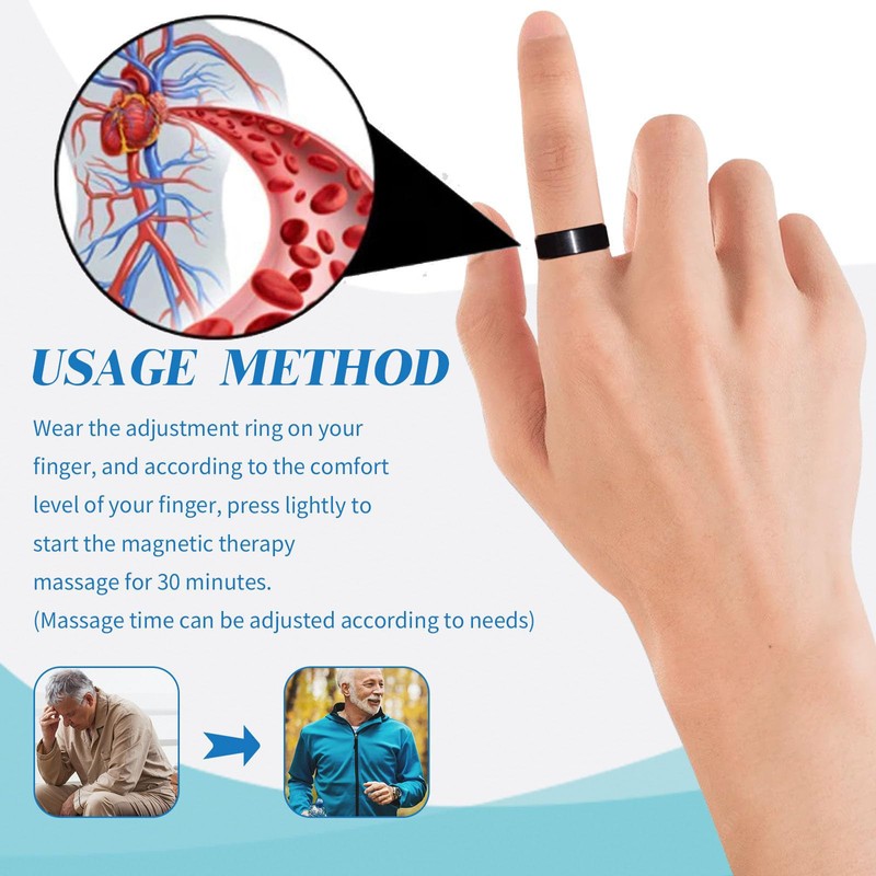 BLOHDI Ring 1st Gen,Magnetic Ring,Acupressure Magnetisc Ring Rings for Women