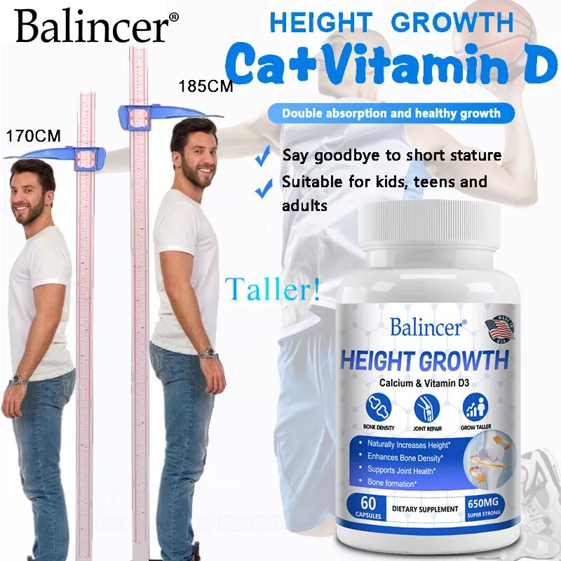 Balincer Height Growth 120 Capsules - Supports bone growth and