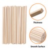 DOITEM 42 Pieces Square Natural Wood Hardwood Sticks for Crafts
