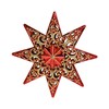 WeRChristmas Shatterproof Deluxe Christmas Star Tree Topper with Glitter, 21