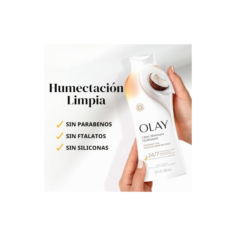 Olay Ultra Moisture Coconut Oasis Body Wash, 22 oz