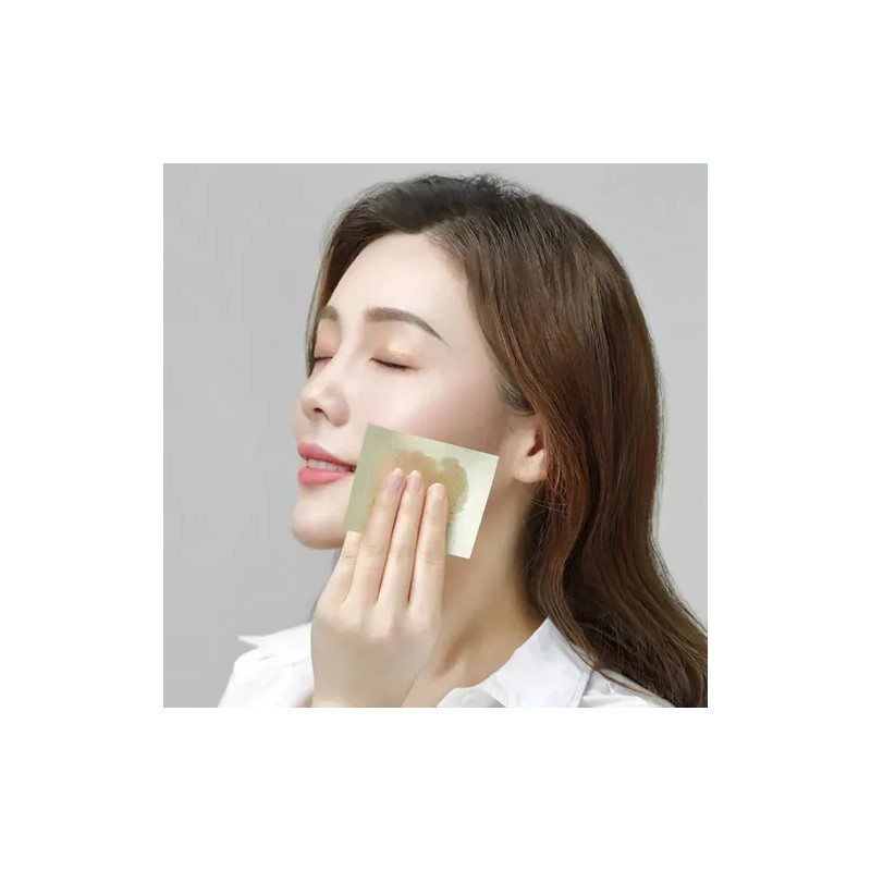 300p Papel Te Verde Absorbente Grasa Facial Elimina Brillo