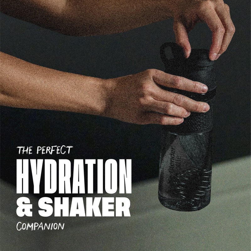 BlenderBottle SportMixer Shaker Bottle Perfect for Protein Shakes and Pre