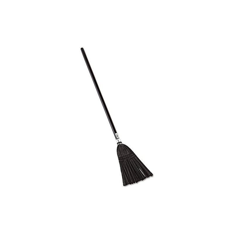 Rubbermaid Lobby Pro Synthetic-Fill Broom, 37-1/2-Inch Height, Black (RCP2536)