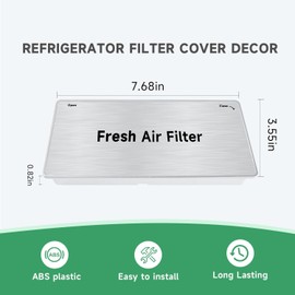 Replace#:ADQ75493301 Refrigerator Filter Cover Fresh Air Filter Assembly Compatible with LG LRFDS3016S LRMVS3006S LRMDS3006D LRMVC2306S LRFDS3016D LRFXC2416S LRFXC2416D LRMDS3006D LRMVC2306S