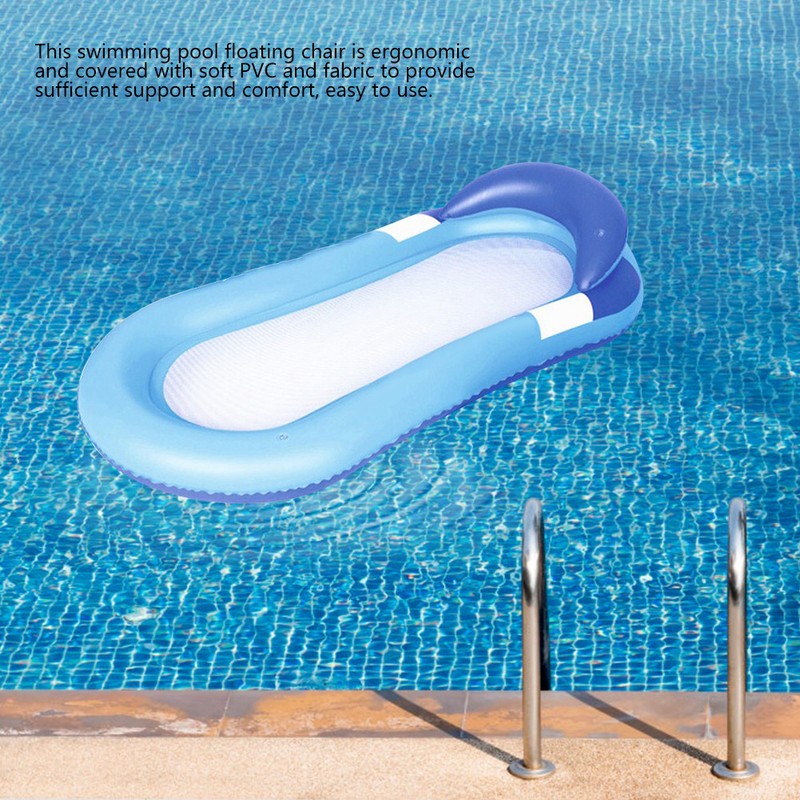 Swimming Pool Single Inflatable Floating Raft Lounge Floating Chair Water