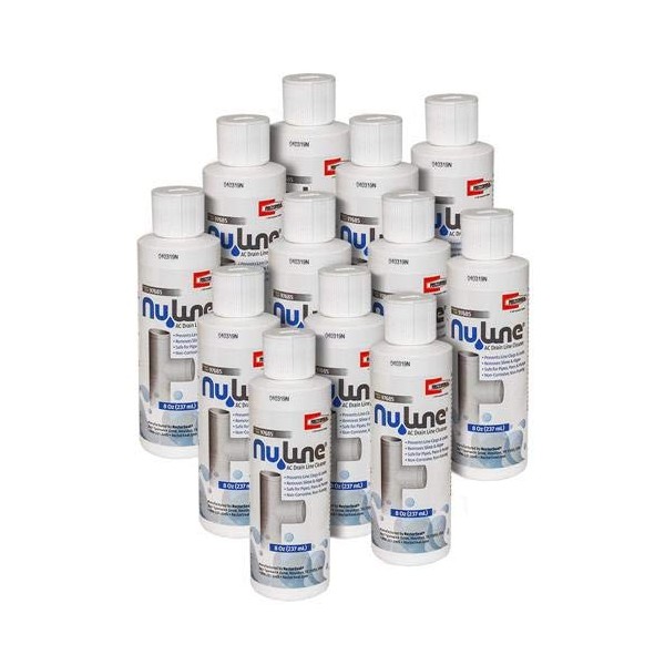 (12)-Pack, Nu-Line Drain Cleaner, 8 Ounce Bottles