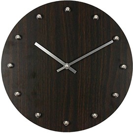 Hometime Wooden Wall Clock With Dot Detailing