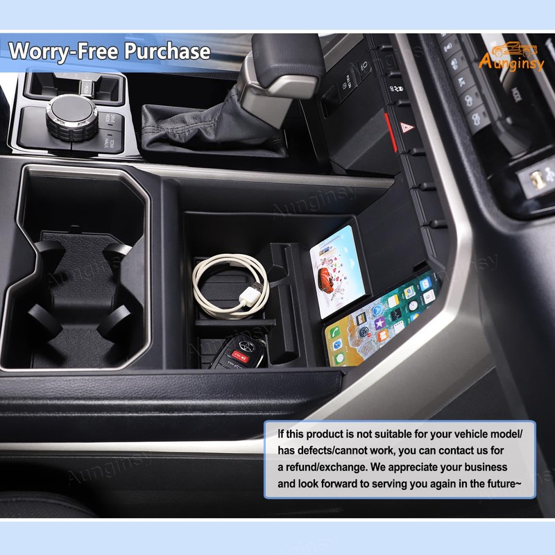 Aunginsy Car Lower Center Console Storage Box Compatible with Toyota