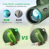 12x50 HD Monocular Telescope for Adults with Smartphone Adapter Tripod
