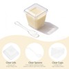 100 PCS 5OZ Clear Dessert Cups with 100 Lids and