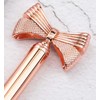 NEO+ Quality metal bow ballpoint pen in rose gold. Stylish