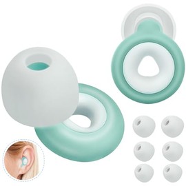 Tapones para los oídos para la cancelación de ruido de sueño. protección auditiva súper suave, súper ligera reutilizable en silicona flexible para tra
