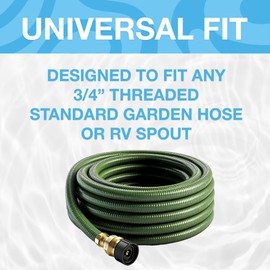 PRECISION PUREFLOW Garden Hose Filter, Filter water in your RV, Boat or Garden, 1-Pack