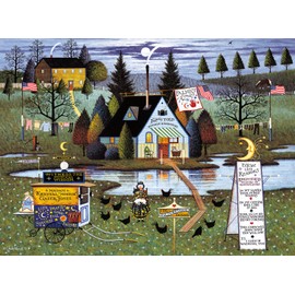 Buffalo Games Buffalo Games - Charles Wysocki - Know it All - 1000 Piece Jigsaw Puzzle for Adults -Challenging Puzzle Perfect for Game Nights - Finished Size is 26.75 x 19.75