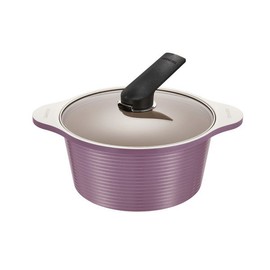 Happy Call [Headquarters Directly Managed]HC Arbo Blanc 24cm Bear Pot Mellow Purple / 해피콜  [본사직영]HC 아르보 블랑 24cm 곰솥냄비 멜로우퍼플