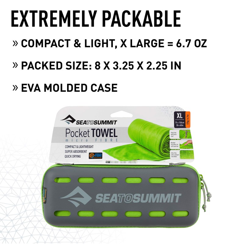 Sea to Summit - Pocket Towel M, Berry Colour, Size