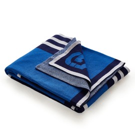 Throw Blanket Super Soft Throw Blanket and Warm Comfort Woven Blanket All Season Faux Fur Rabbit Velvet Yarn Blend 51" x 63" Sapphire