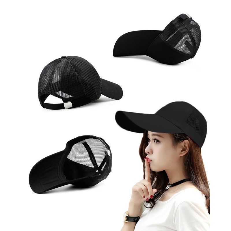 Laquest Large Size Long Brim Mesh Cap, Hat, Max 24.8
