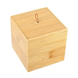Schramm® Bamboo Storage Boxes with Lid, Rectangular, 3 Different Sizes, Organiser Box, Size: 9 x 9 x 9 cm