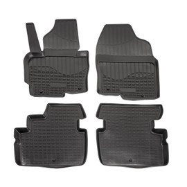 Custom Fit 3D Floor Mats for 2013-2016 Mazda CX-5 (KE) Heavy Duty, All Weather Floor Liner Front & 2nd Row Full Set Rubber, Black