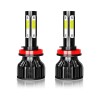 CHUSYYRAY 6000K 6x LED Headlight Fog Light Bulbs For Dodge