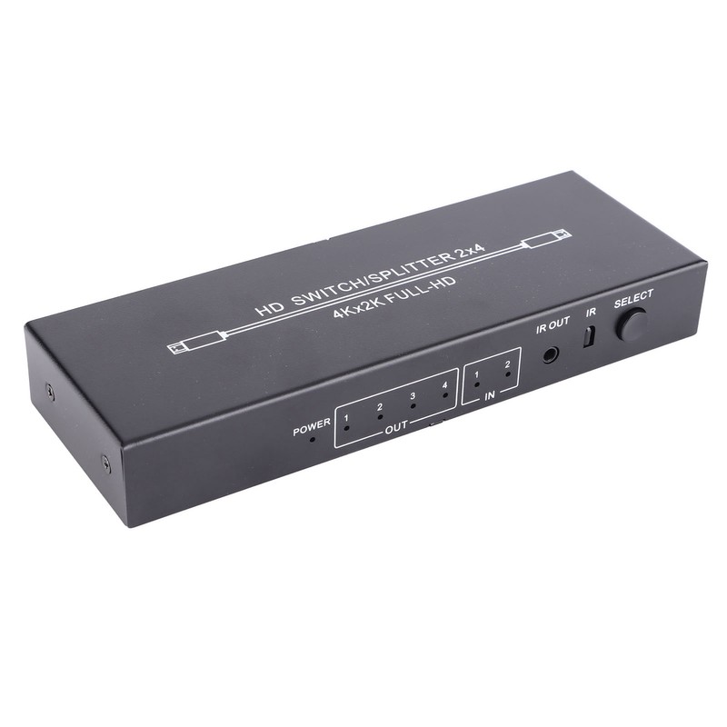 HD Multimedia Interface Splitter 2 in 4 Out 4K HD
