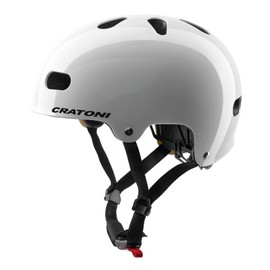 Cratoni Unisex Youth C-Mate Helmet, Glossy White, S