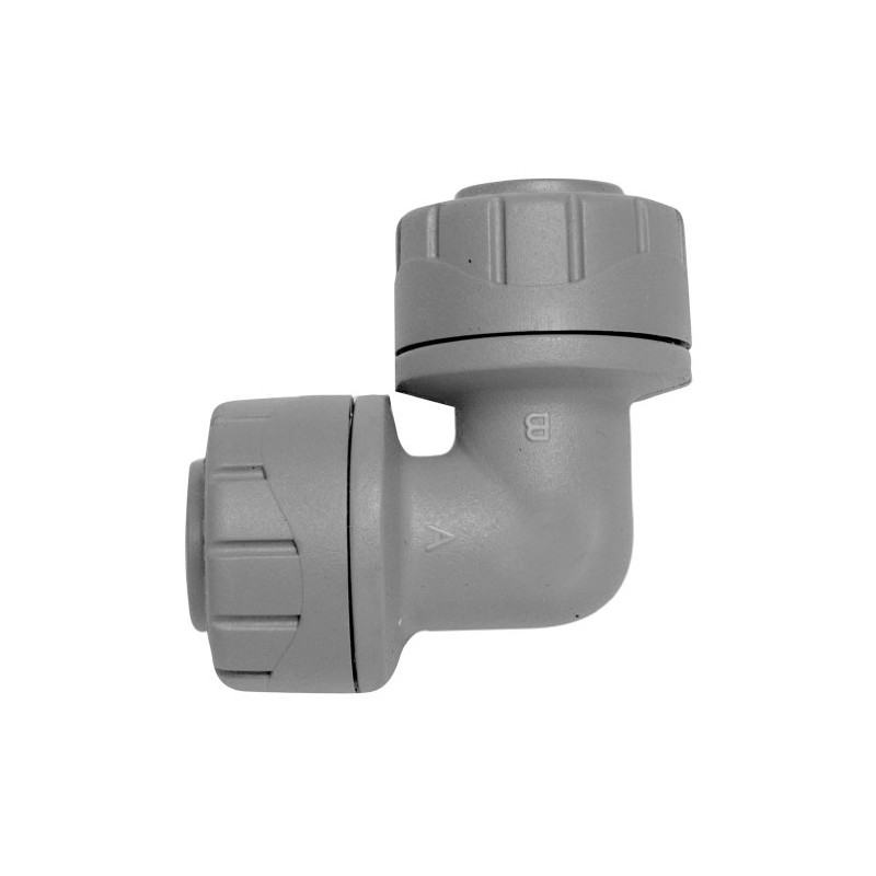 Polyplumb Push Fit Elbow 15mm - Grey (Pack of 5)