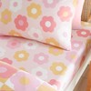 Catherine Lansfield Retro Daisy Double Fitted Sheet Pink