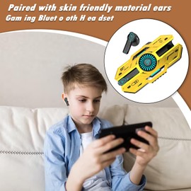 Headphones Wireless, Stable-Connection Wireless Headphones with RGB Light, Sweatproof Consumer Electronics for Enhanced Experience During Commuting Offices Workout