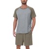 MLXSJ Mens Pajama Set Summer Pjs Sleepwear Lightweight Short Sleeve