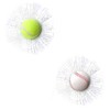 3D Simulation Tennis Break Glass Car Window Sticker, Baseball Broken