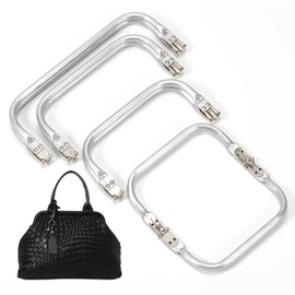 Pack of 4 Fasteners for Crochet Bag 16 cm 18 cm 20 cm 25 cm Closure for Aluminium Handle Bag Frame for Bag Clutch Crafts DIY Projects