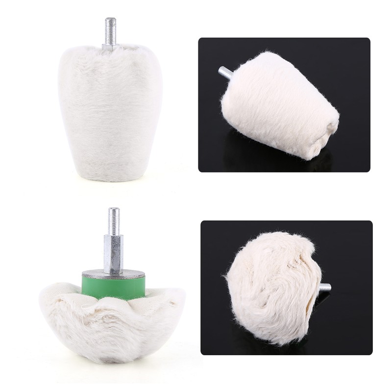 4pcs Cotton Polishing Buffing Pad Mop Wheel Various Shape for