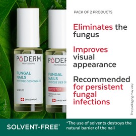 PODERM - PACK OF 2 SEVERE FUNGAL INFECTION PRODUCTS - Special comprehensive treatment for difficult to treat fungal infections - Professional foot/hand treatment - Quick & easy - Swiss Made