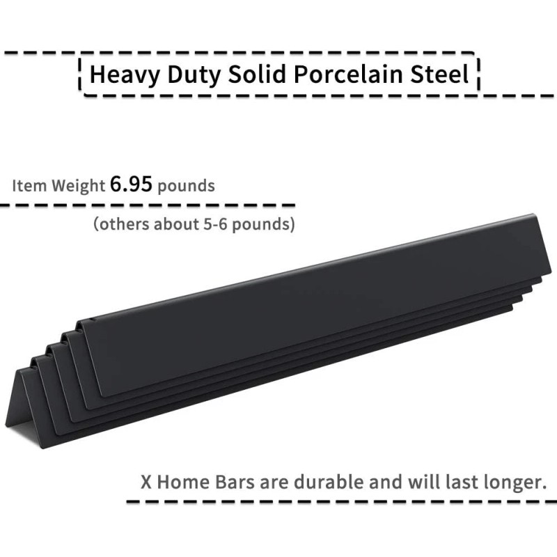 X Home 7534 21.5-Inch Heavier Flavorizer Bars for Weber Genesis