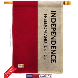 Fredonian Rebellion 1826 Burlap House Flag Dowel Set Regional World Historic International Heritage Celebration Cultural Country Particular Area Small Gift Yard Banner Double-Sided Made In USA 28 X 40