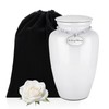 Abooxiu 10 Inches Cremation Urns for Human Ashes Ceramic Keepsake