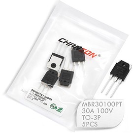 (Pack of 5) Chanzon MBR30100PT Schottky Barrier Rectifier Diodes 30A 100V TO-3P (TO-247AD) 30 Amp 100 Volt