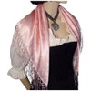 Silk cloth dirndl costume cloth pink 75 x 75 cm