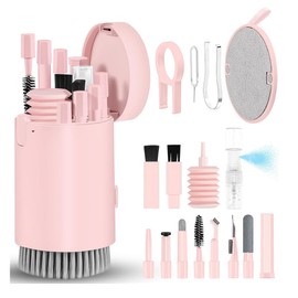 Betterlifewj 20-in-1 Cleaning kit. Suitable for Cameras, Headphones, Keyboards, Mobile Phones, etc. Professional Electronic Device Cleaning kit. (Pink)