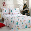 JSD Christmas Kids Sheet Set Twin Size, 3 Piece Stars
