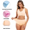 Molasus Women's Soft Cotton Underwear Briefs High Waisted Postpartum Panties