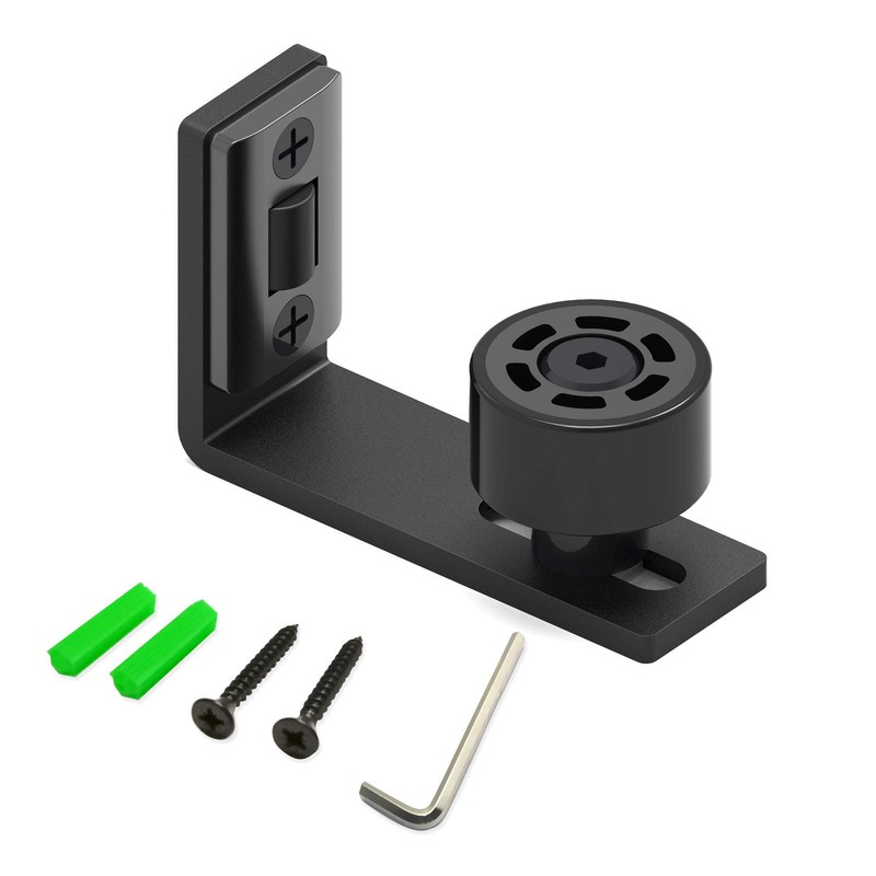 CCJH Sliding Barn Door Floor Guide Adjustable Wall Mounted Bottom